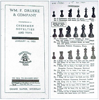 Drueke Chessmen Novelties Toys